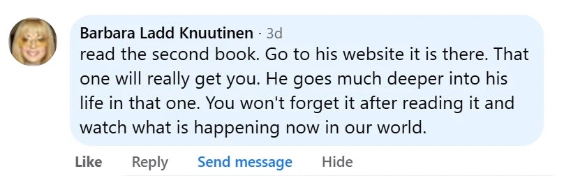 Reader comment screenshot